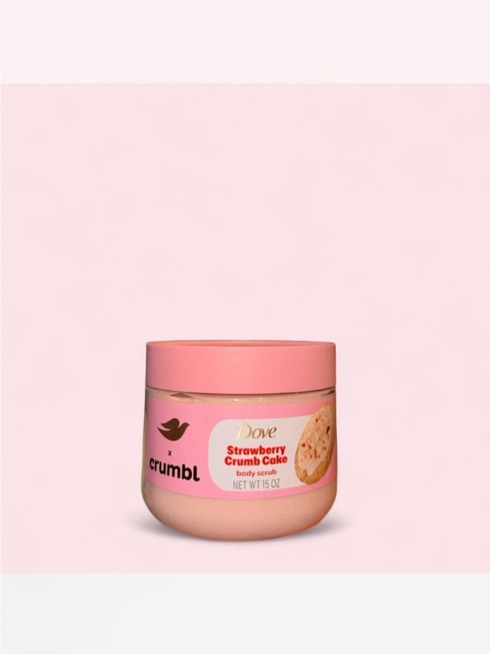 Dove x Crumbl Strawberry Crumb Cake Body Scrub